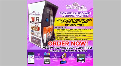 Fionabella Starts Deployment of Piso Wifi Vending Machines in .